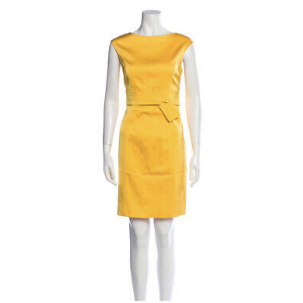COPY - BNWT David Meister gorgeous yellow cocktail dress
